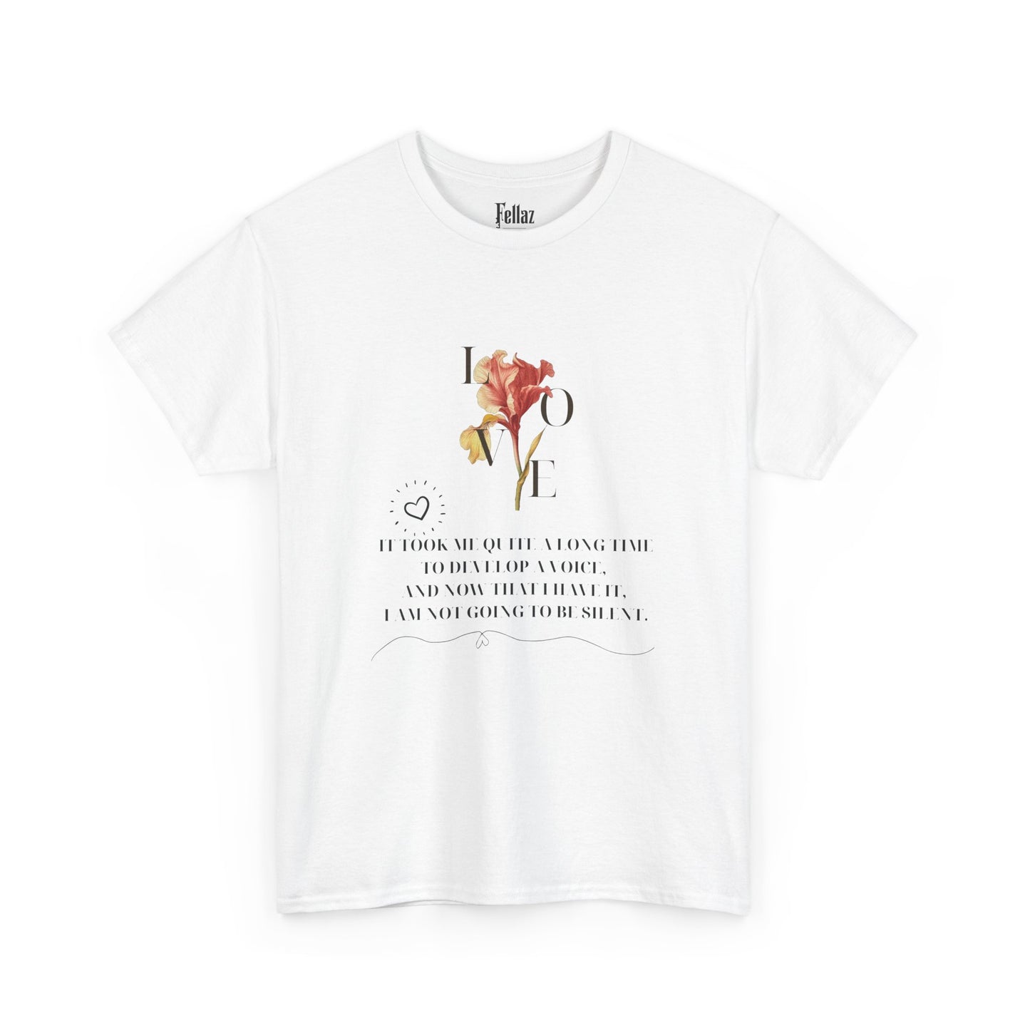 "Voice of Love" Floral T-Shirt