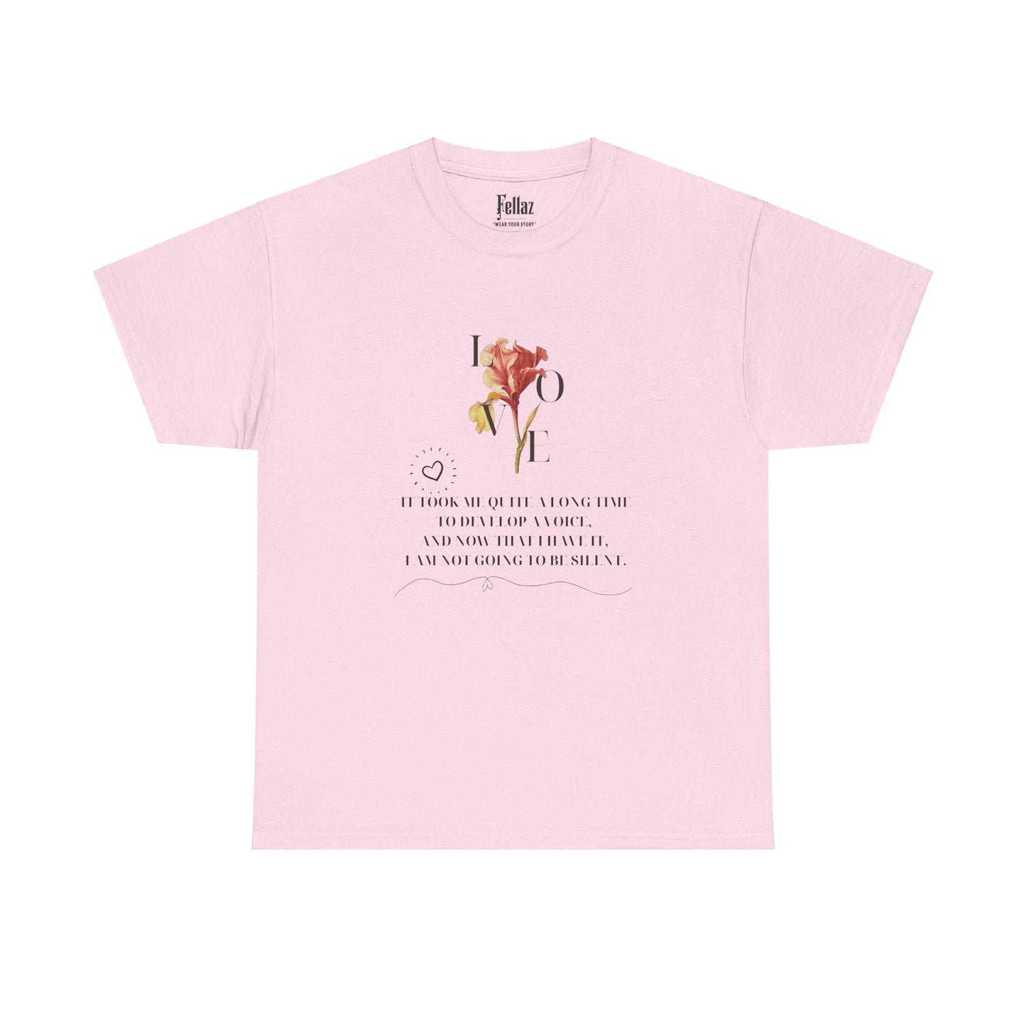 "Voice of Love" Floral T-Shirt