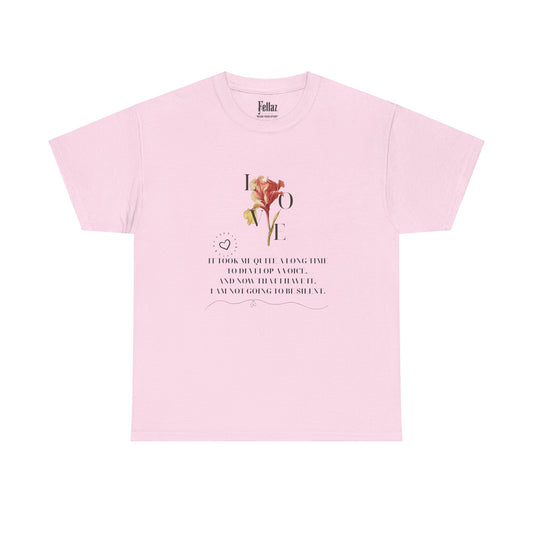 "Voice of Love" Floral T-Shirt