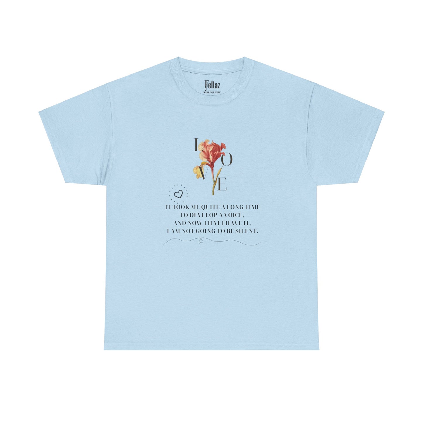 "Voice of Love" Floral T-Shirt