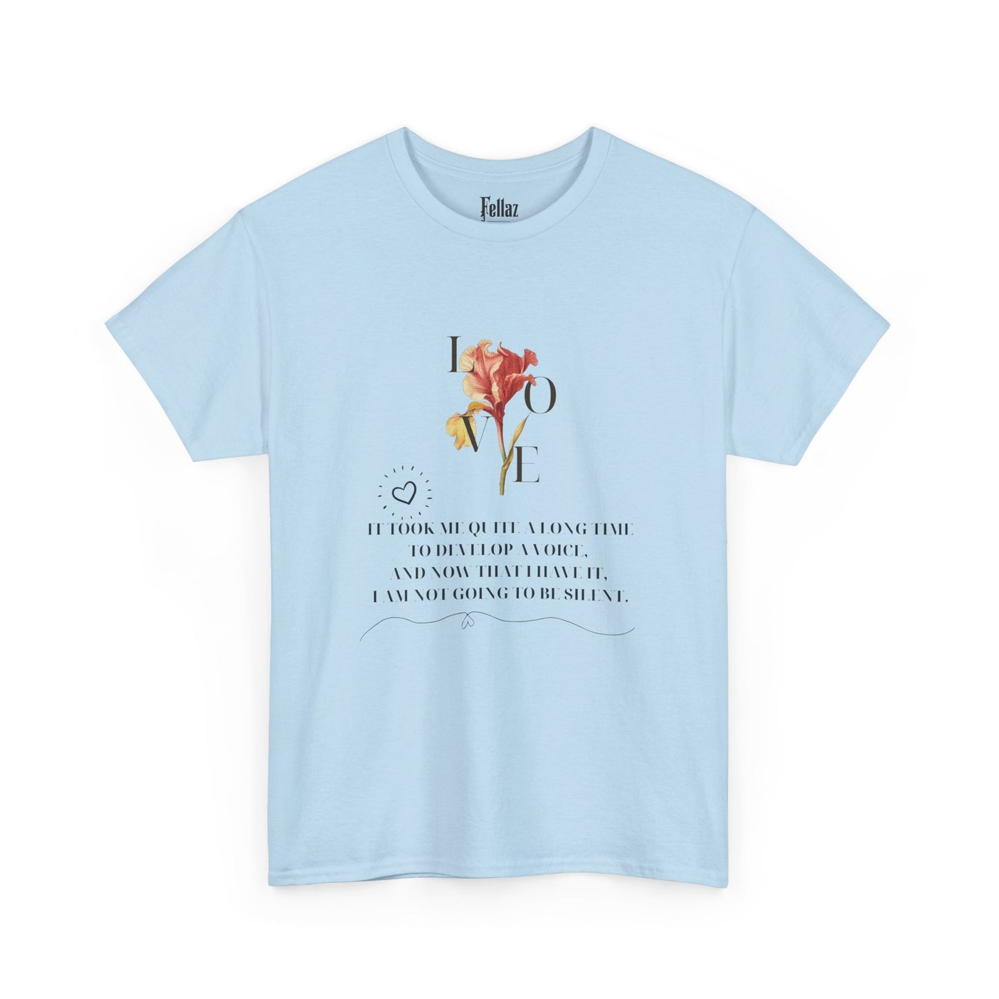 "Voice of Love" Floral T-Shirt