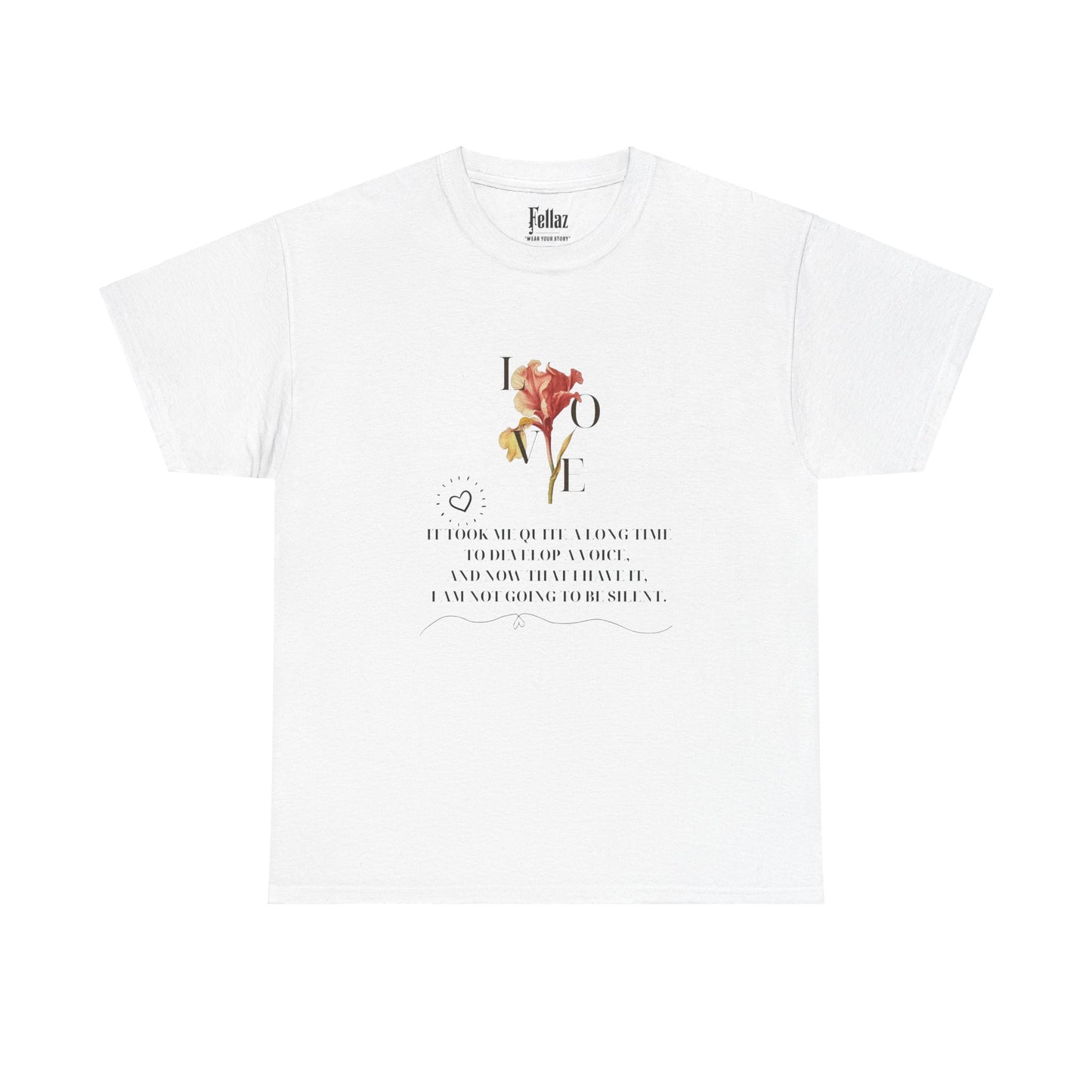 "Voice of Love" Floral T-Shirt