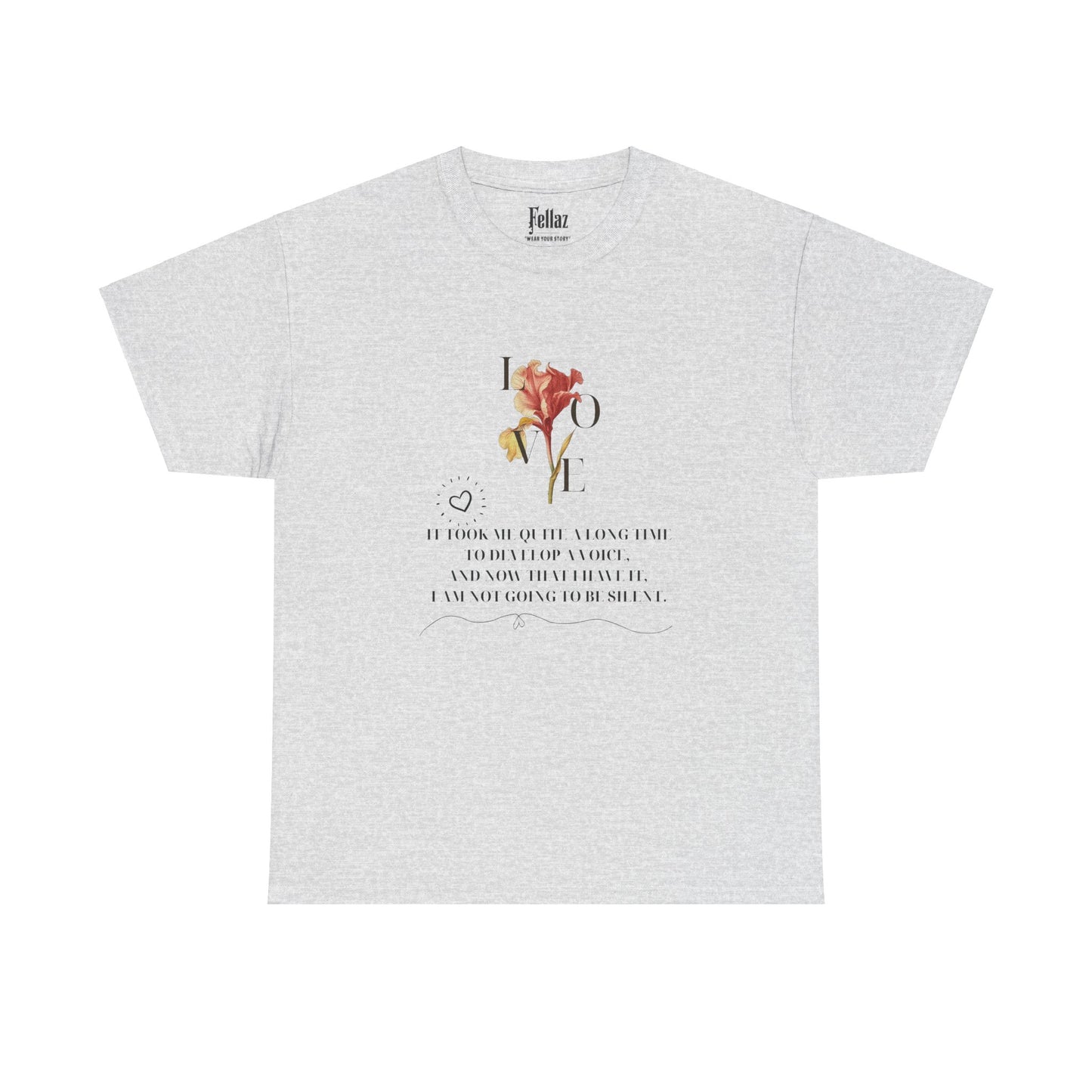 "Voice of Love" Floral T-Shirt